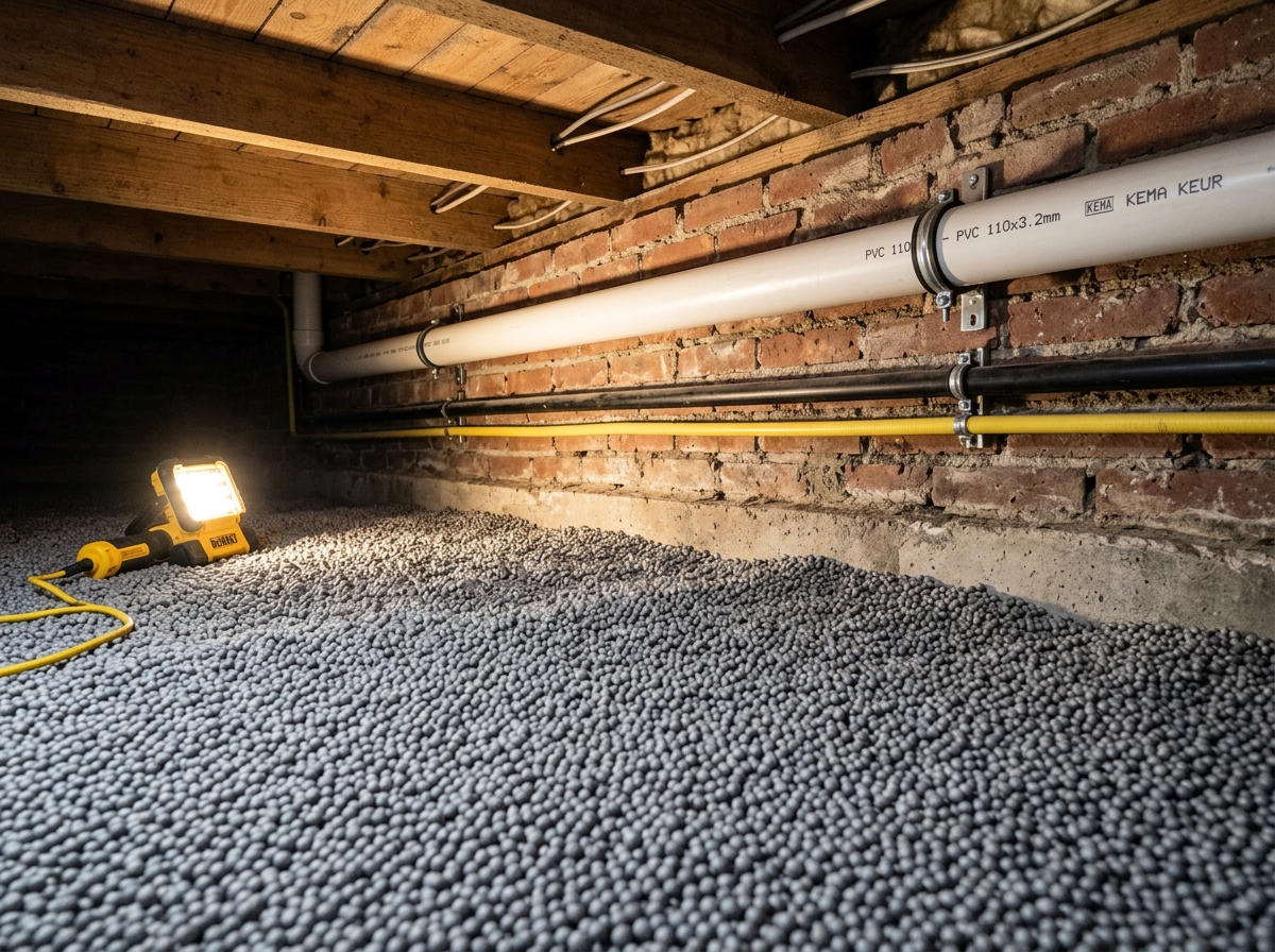 Bodemisolatie met IsoPlus EPS parels